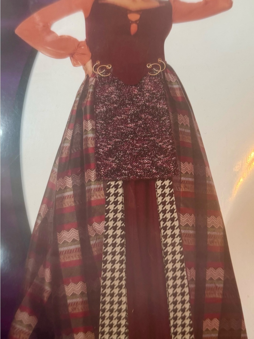 Spirit Mary Sanderson Hocus Pocus Costume - Purple, Black, Orange - Picture 4 of 8